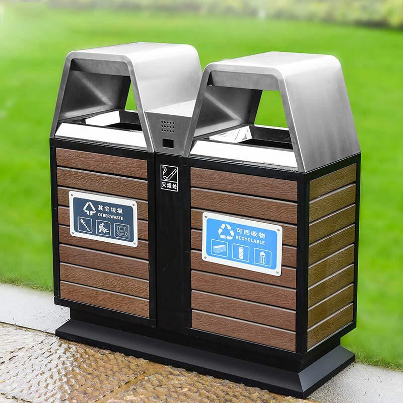 异形双分类垃圾桶 100X46X100