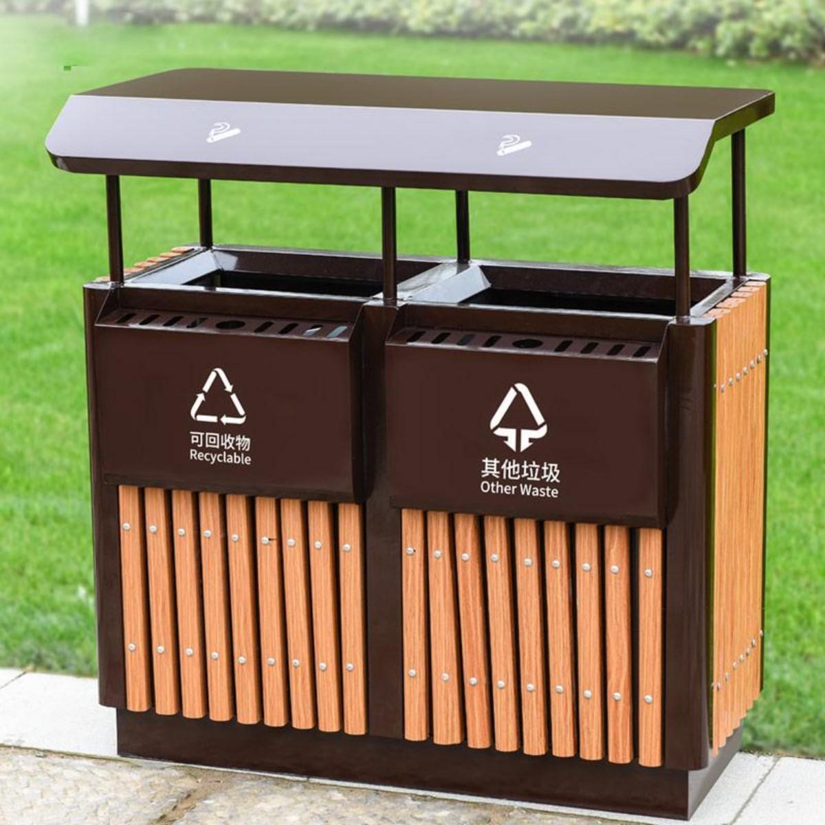 钢木垃圾桶GM-1012 C