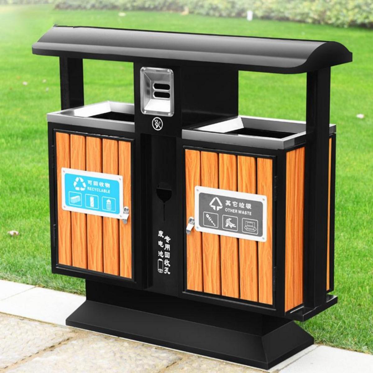 钢木垃圾桶0101 C