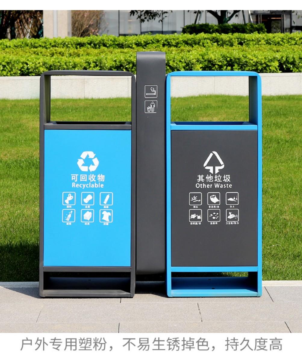 镀锌板垃圾桶110-6 E