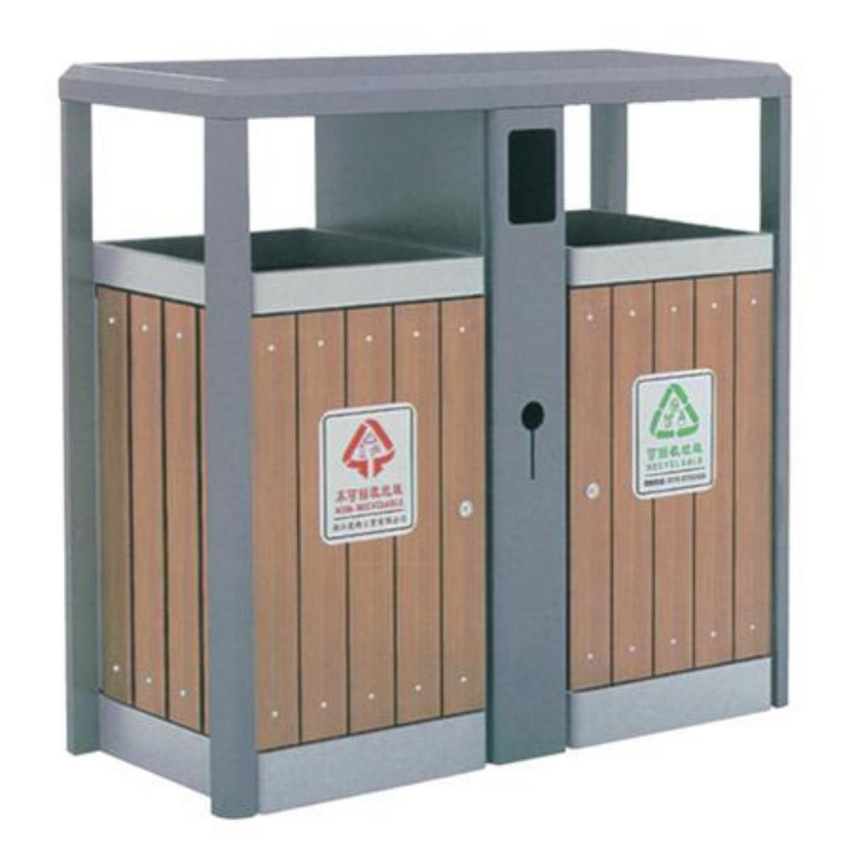 钢木垃圾桶0803 96X40X96