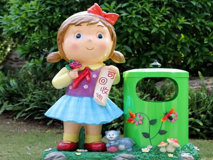 玻璃钢桶垃圾桶-BLG61