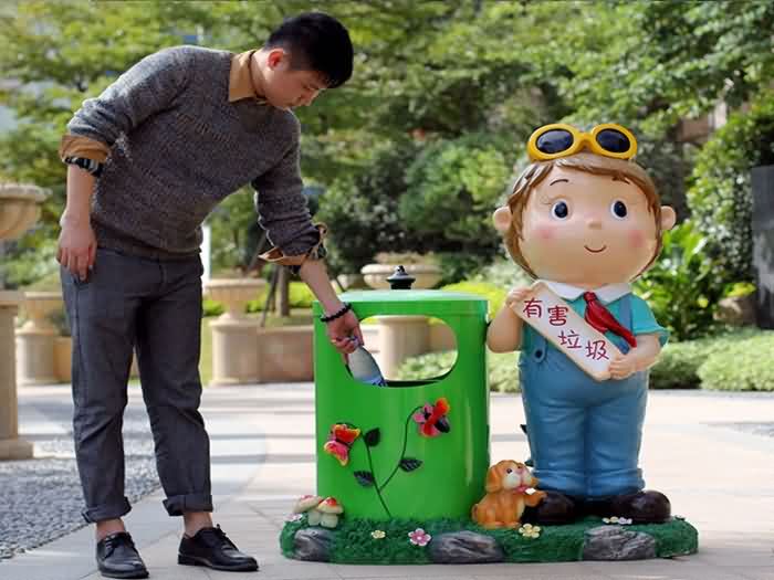 玻璃钢桶垃圾桶-BLG60